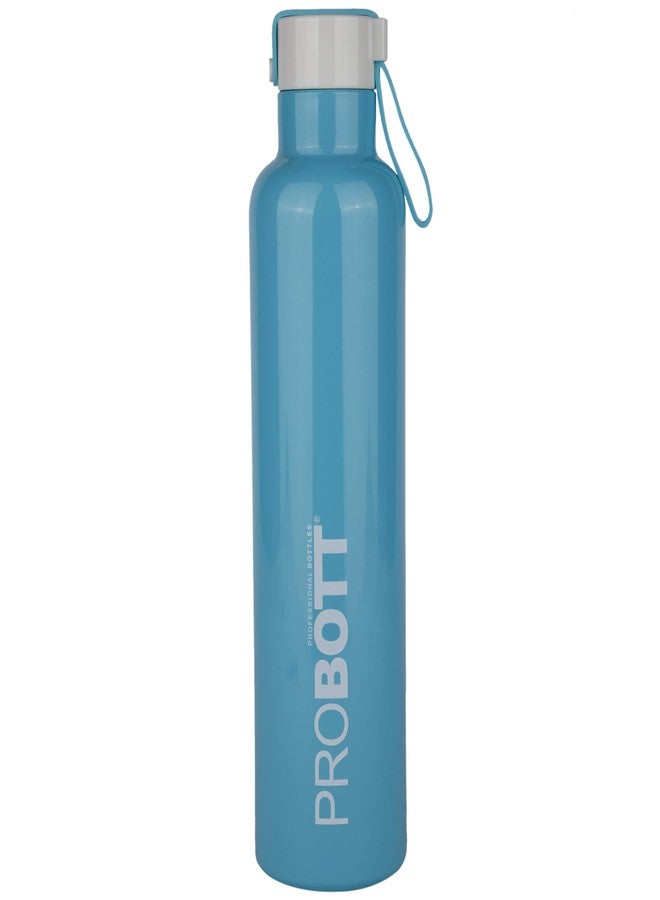 Probott Bang 750 ml Thermosteel Vacuum Insulated Double Walled Flask, Stainless Steel Water Bottle, Light Blue | Screw Cap | Hot and Cold | LeakProof | Water, Tea, Coffee, Gym, College, Office, Travel - Image 1